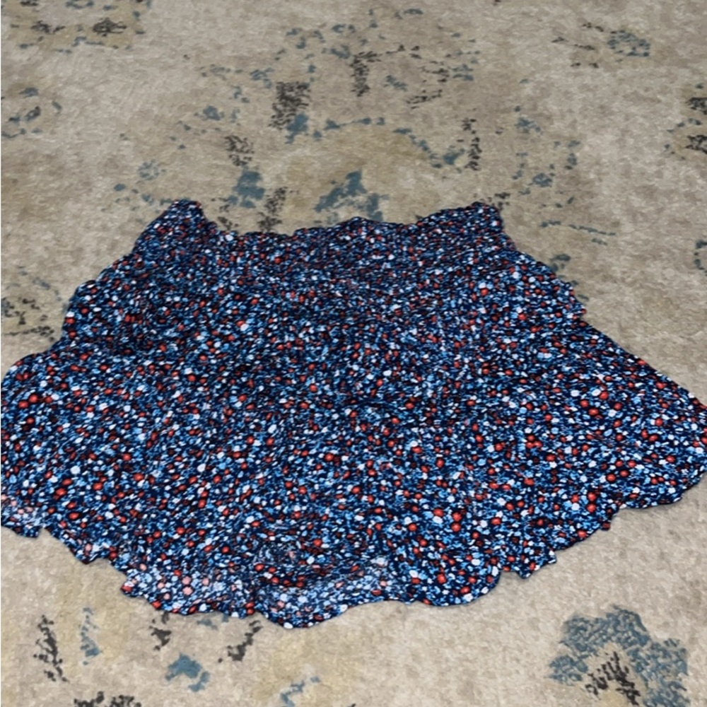 Blue Rain Women's Mini Skirt with Floral Pattern